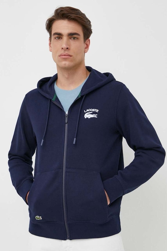 Lacoste bluza bawełniana granatowy SH2481