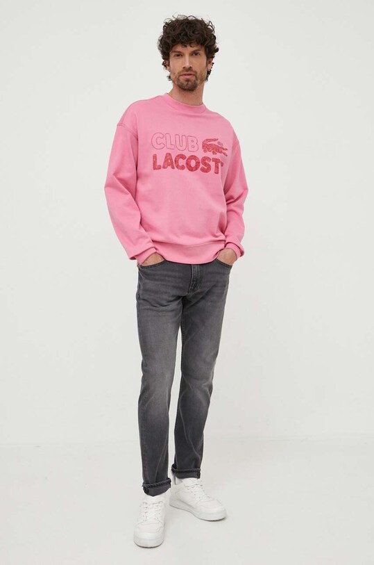 Lacoste hanorac de bumbac SH5453 roz SS23