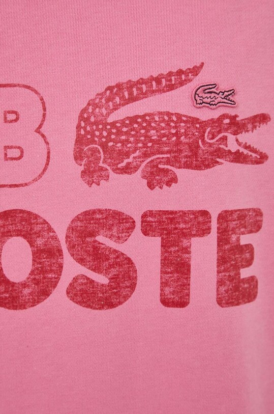 Lacoste hanorac de bumbac SH5453 roz