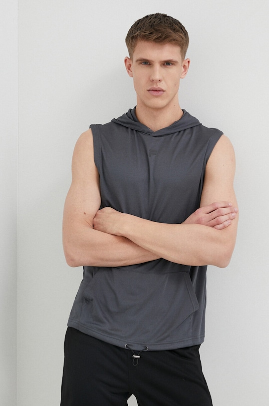 Суичър за трениране Fila Rapallo с качулка сив FAM0285