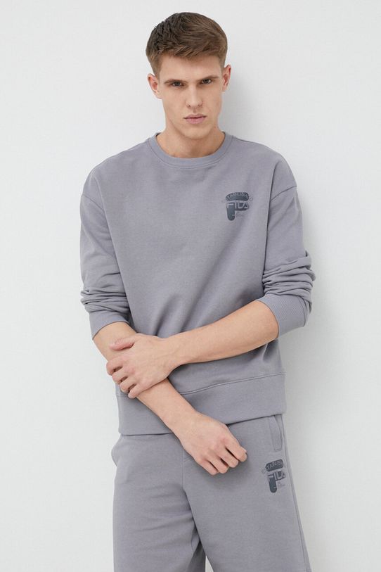 Fila bluza bawełniana bawełna szary FAM0332
