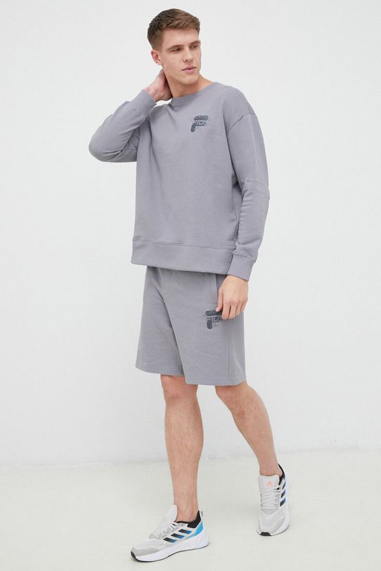 Fila bluza bawełniana FAM0332 szary SS23