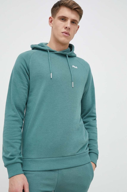Fila bluza z kapturem turkusowy FAM0341