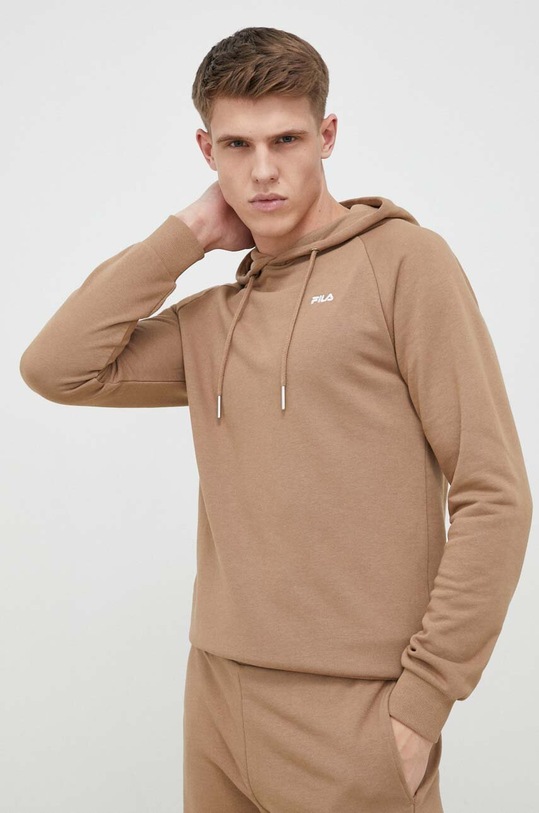 Fila bluza z kapturem brązowy FAM0341