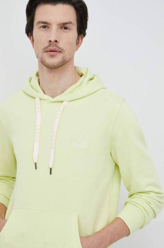 Mikina Guess s kapucí zelená M3RQ52.KBK32