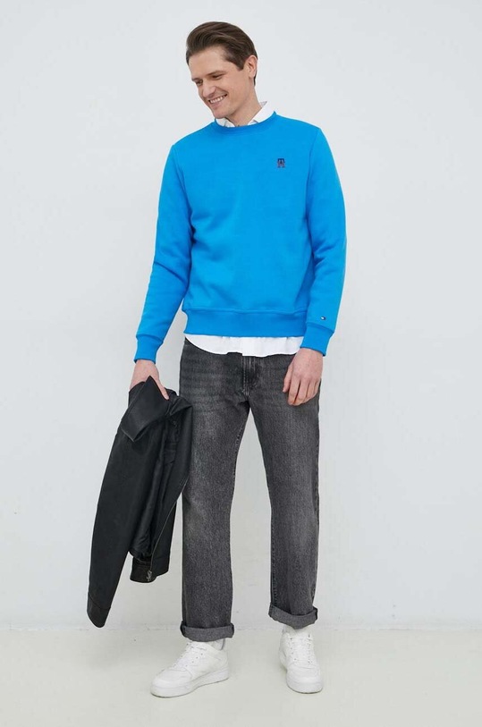 Tommy Hilfiger bluza MW0MW30026.PPYX niebieski SS23