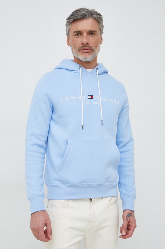 Dukserica Tommy Hilfiger natpis plava MW0MW11599.PPYX