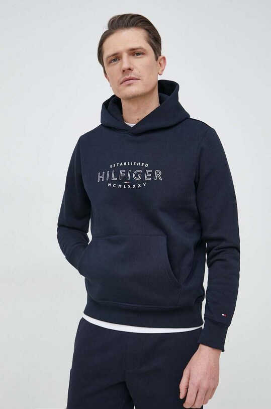 Tommy Hilfiger bluza z kapturem granatowy MW0MW30013.PPYX