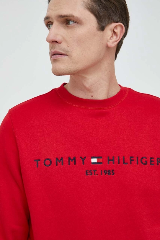 Μπλούζα Tommy Hilfiger εκτύπωση μπορντό MW0MW11596.PPYX