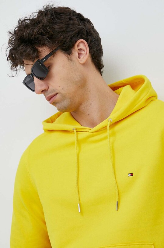 Mikina Tommy Hilfiger s kapucí žlutá MW0MW24352.PPYX