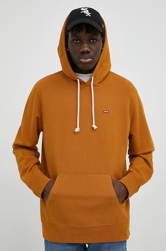 Levi's bluza bawełniana bawełna brązowy 34581.0025