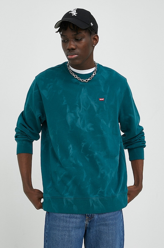 Βαμβακερή μπλούζα Levi's βαμβάκι τιρκουάζ 35909.0025