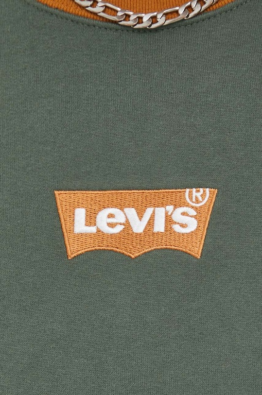 Βαμβακερή μπλούζα Levi's 38712.0109 πράσινο