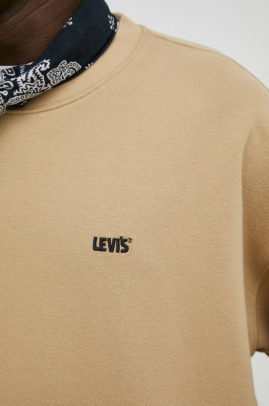 Βαμβακερή μπλούζα Levi's x Gold Tab A3770.0012 μπεζ