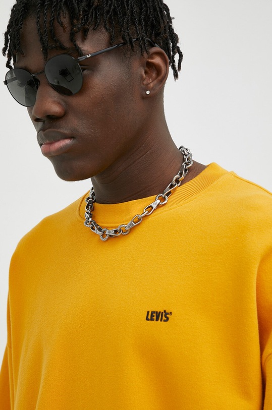 Βαμβακερή μπλούζα Levi's x Gold Tab πορτοκαλί A3770.0016