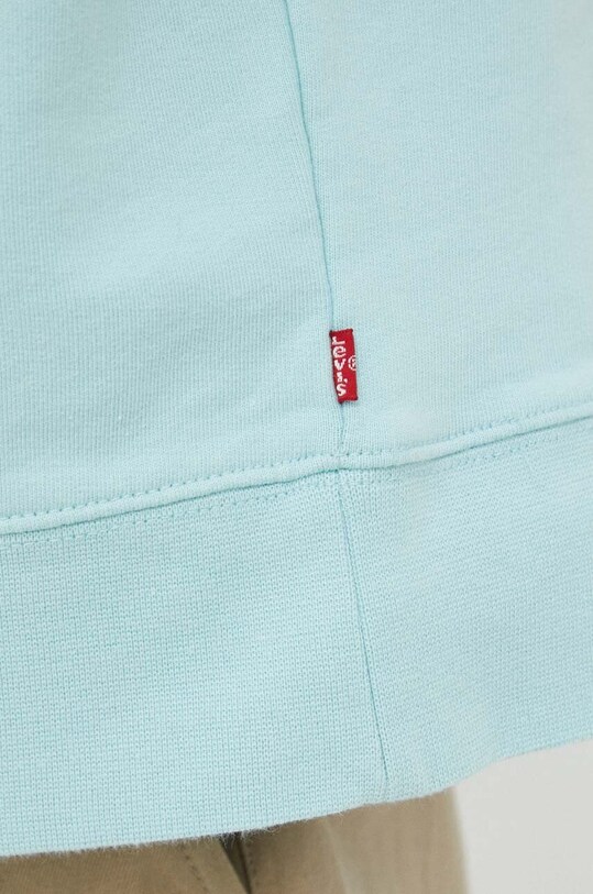 Pamučna dukserica Levi's 38712.0092 tirkizna