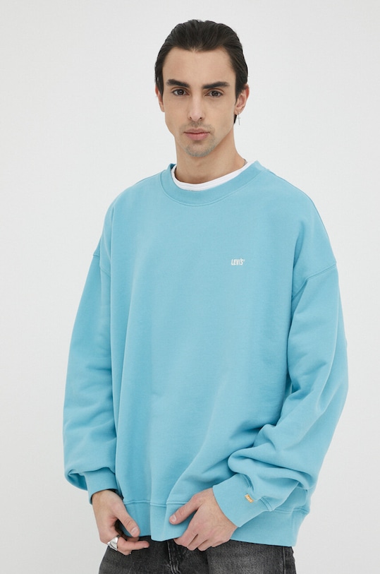 Levi's bluza bawełniana Gold Tab™ aplikacja niebieski A3770.0014