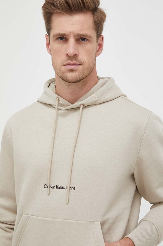 Μπλούζα Calvin Klein Jeans μπεζ J30J322894.PPYX