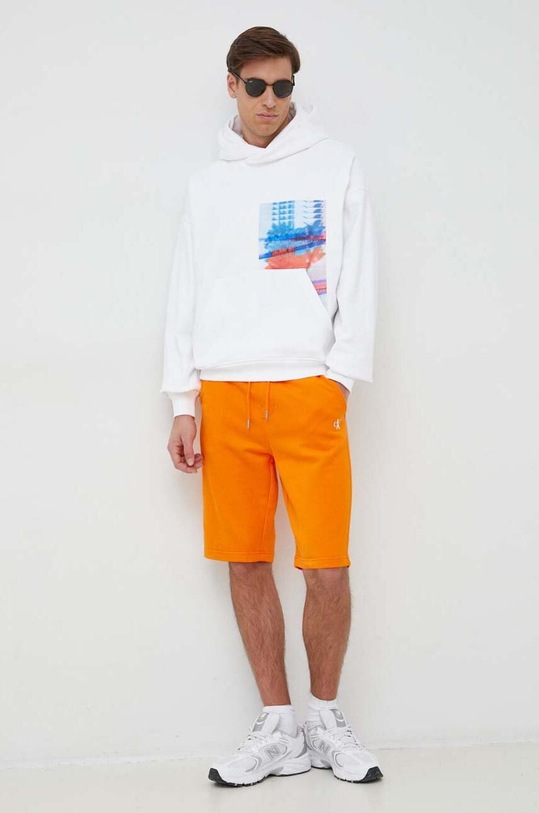 Μπλούζα Calvin Klein Jeans J30J323156.PPYX λευκό SS23