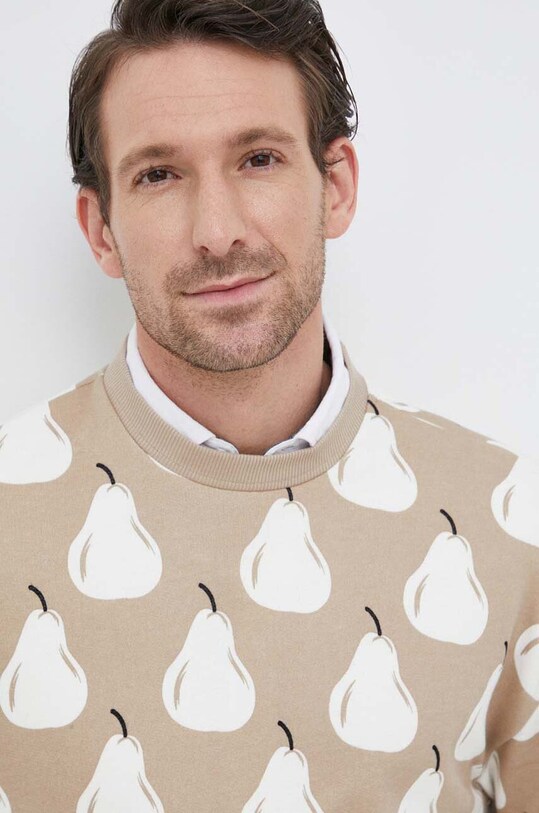 United Colors of Benetton bluza bawełniana 3NJAU1054.74Z beżowy