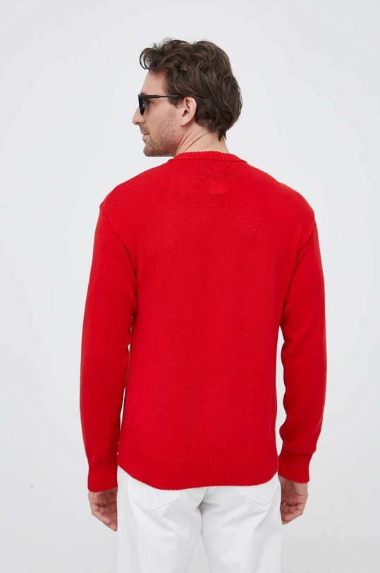 Îmbrăcăminte United Colors of Benetton pulover de bumbac 1594K1041.911 rosu