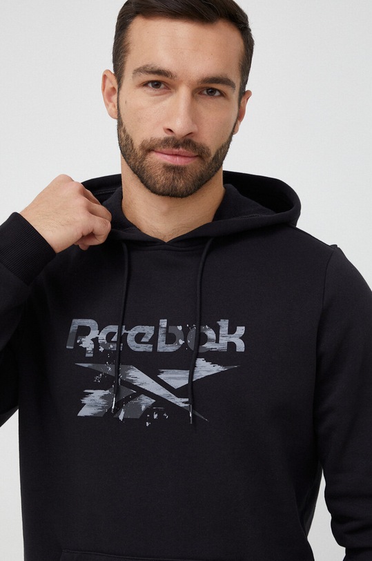 Reebok bluza z kapturem czarny HS7389