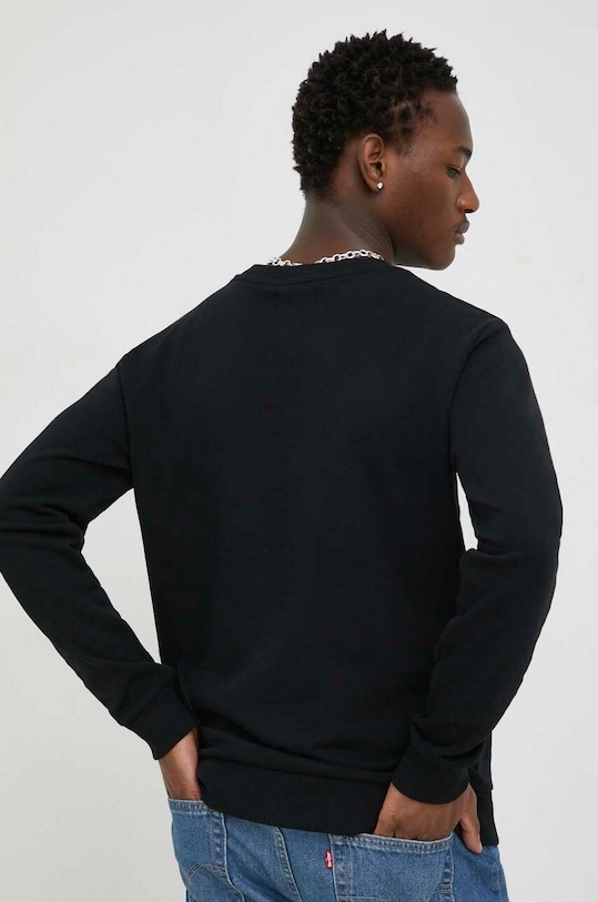 Oblečenie Bavlnená mikina Bruuns Bazaar Birk Crew BBM1279 čierna