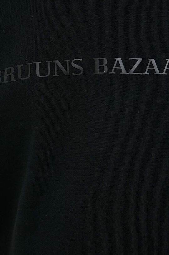 Bavlnená mikina Bruuns Bazaar Birk Crew BBM1279 čierna