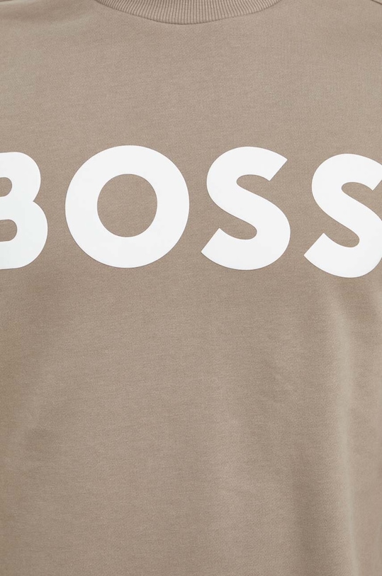 BOSS bluza bawełniana BOSS ORANGE 50487133 brązowy
