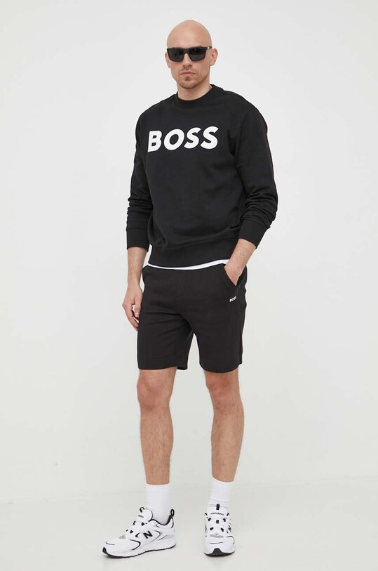 Памучен суичър BOSS ORANGE 50487133 черен AW23