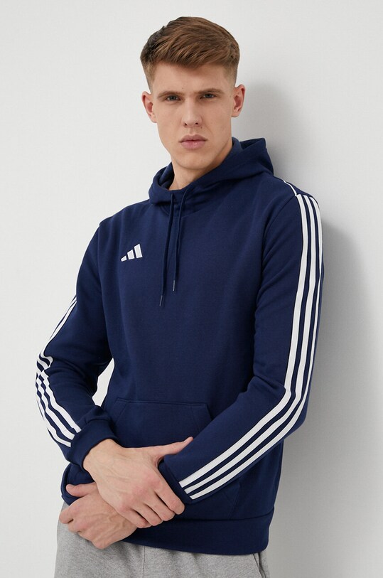 Tepláková mikina adidas Performance Tiro 23 League s kapucňou tmavomodrá HS3599