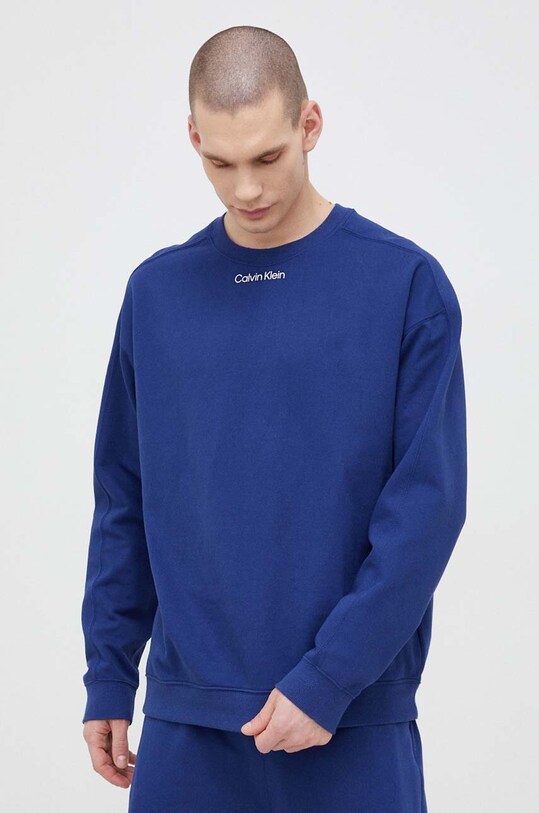 Calvin Klein Performance bluză trening CK Athletic albastru 00GMS3W306