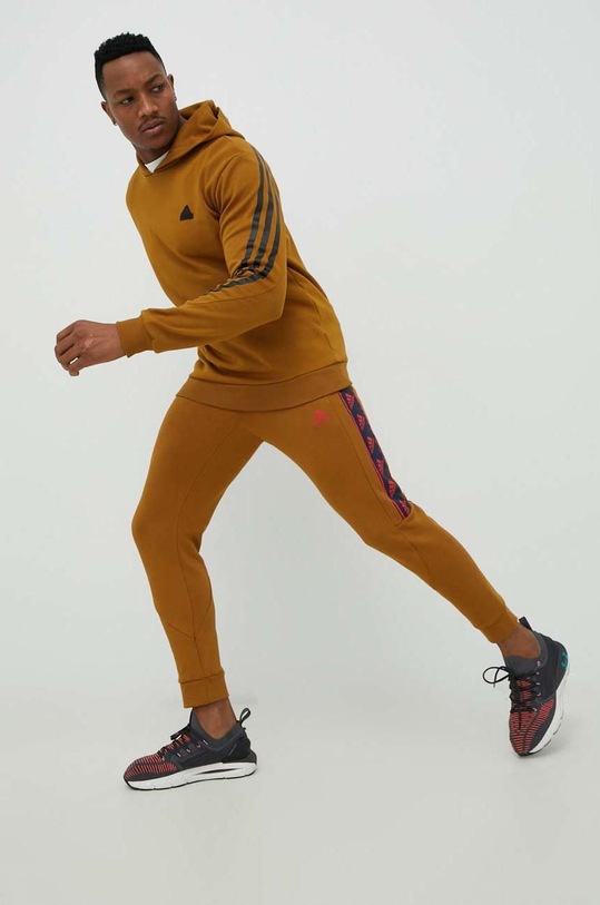 adidas bluza IC6722 brązowy SS23