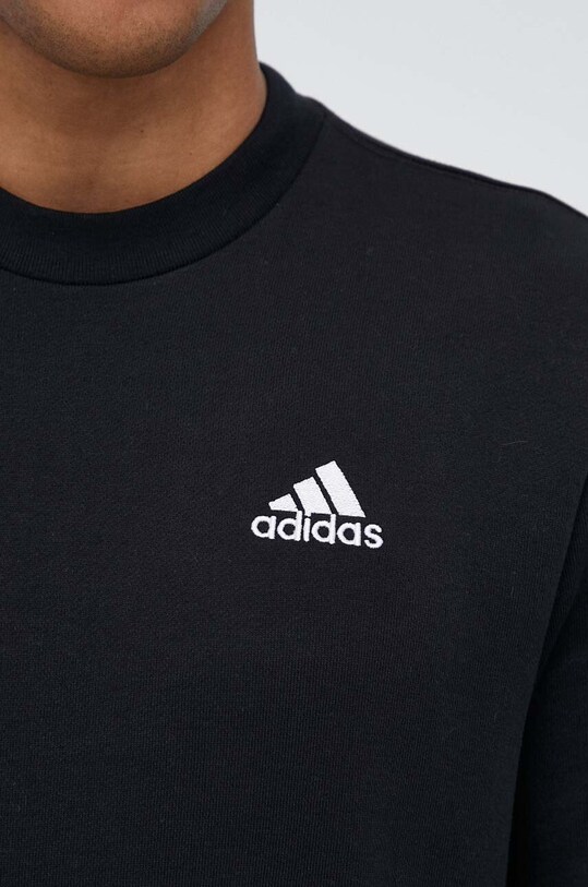 Хлопковая кофта adidas IC9329 чёрный