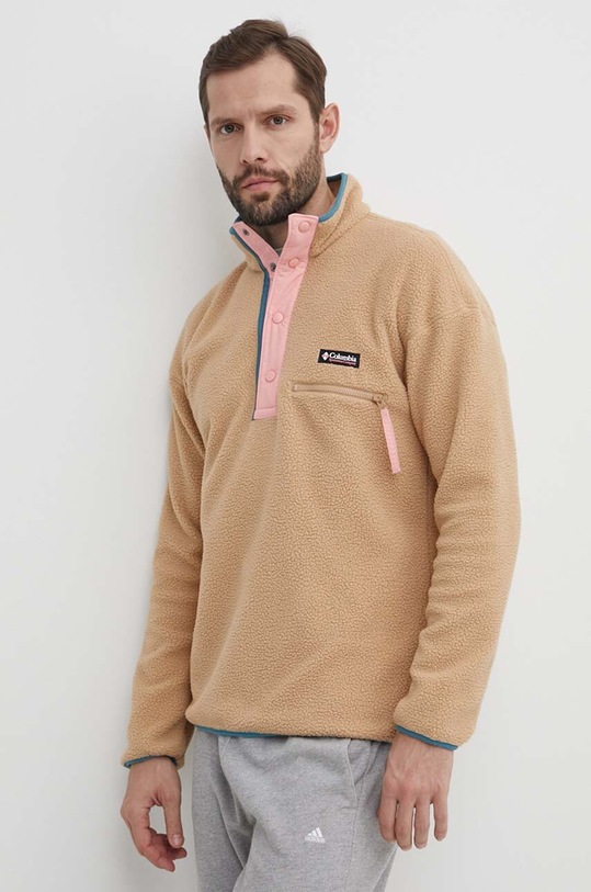 Columbia bluza sportowa Helvetia wzorzyste beżowy 1889853