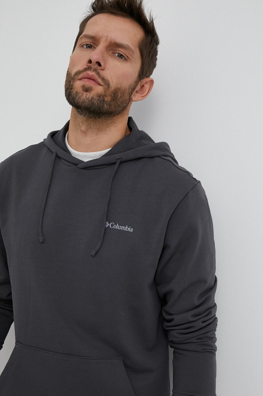 Bavlnená mikina Columbia sivá 2037471