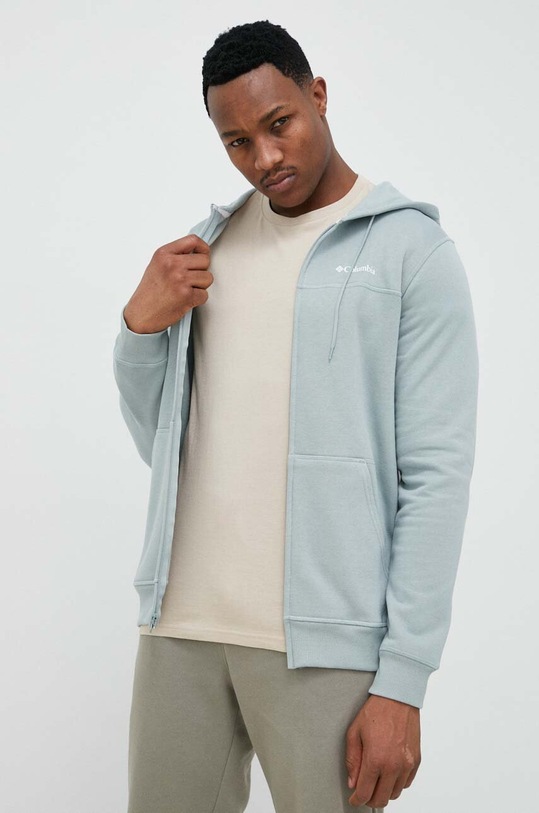 Mikina Columbia s kapucí tyrkysová 1889164.SS23