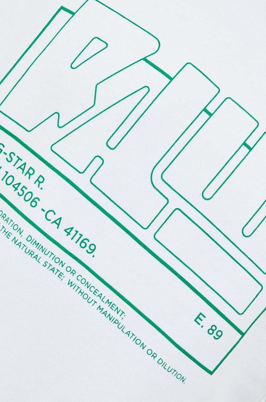 Βαμβακερή μπλούζα G-Star D23124.B782 λευκό