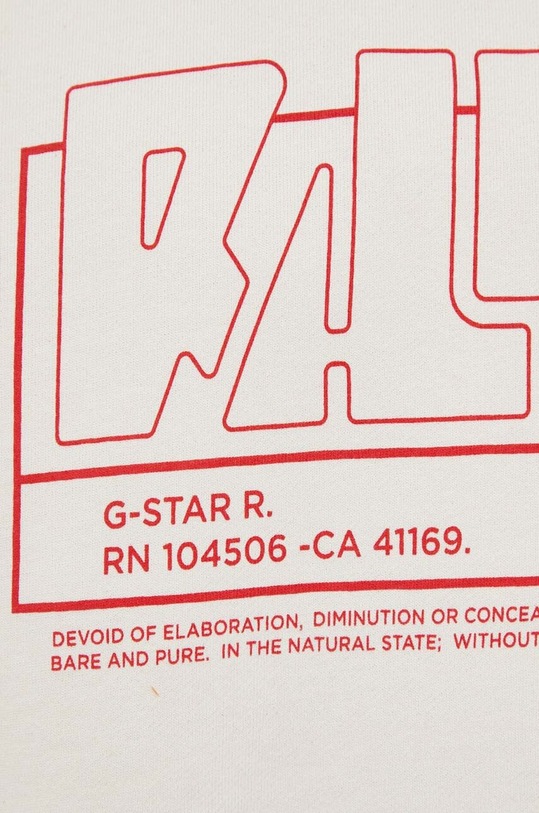 G-Star bluza bawełniana beżowy D23124.D364