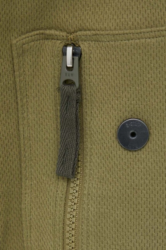 Βαμβακερή μπλούζα με μακριά μανίκια G-Star Raw D23329.D275 πράσινο