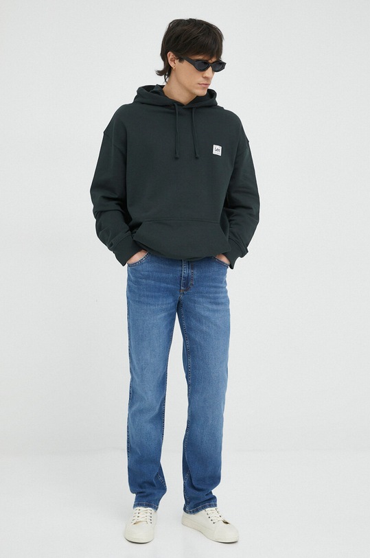 Lee bluza bawełniana L84WFXON zielony SS23