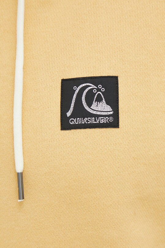 Памучен суичър Quiksilver EQYFT04739 жълт