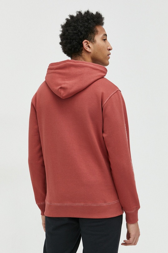 Ruházat Quiksilver pamut melegítőfelső EQYFT04739 piros