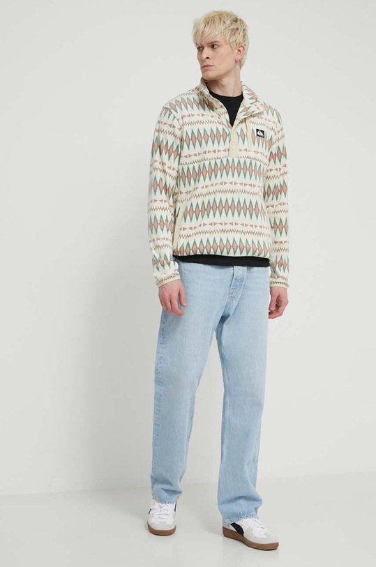 Quiksilver bluza bez kaptura beżowy EQYFT04770