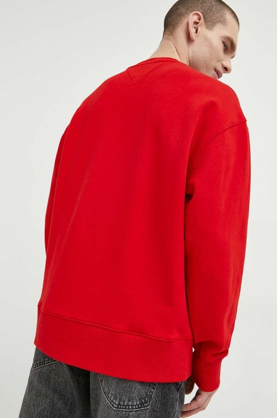 Îmbrăcăminte Tommy Jeans hanorac de bumbac DM0DM16370.PPYX rosu