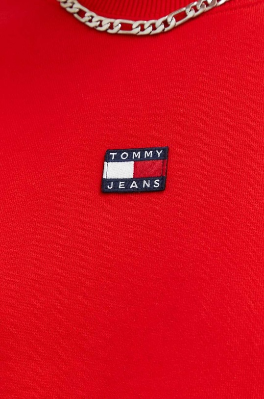 Tommy Jeans hanorac de bumbac DM0DM16370.PPYX rosu