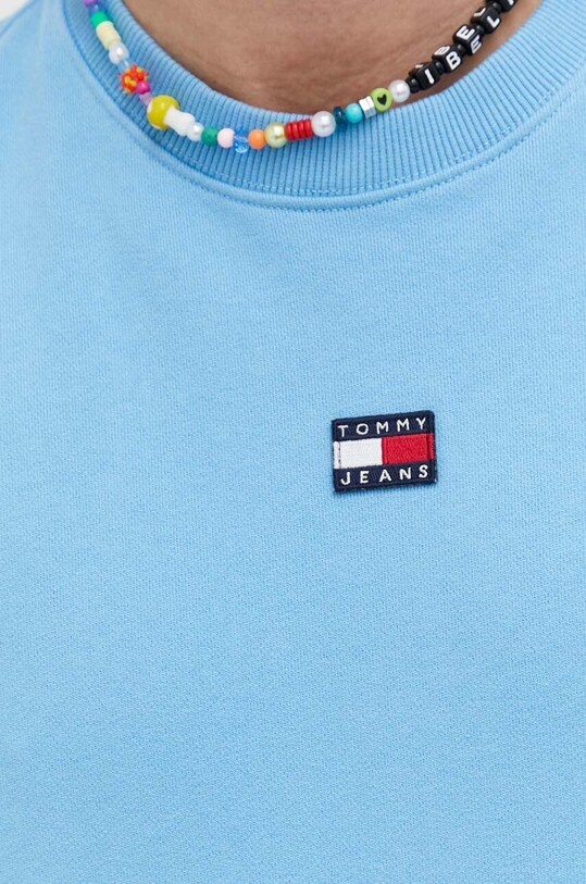 Pamučna dukserica Tommy Jeans DM0DM16370.PPYX plava