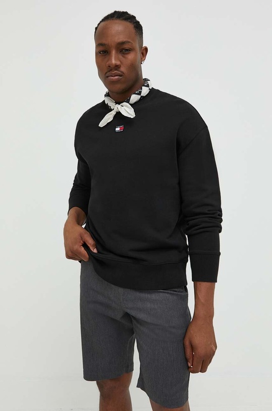 Tommy Jeans bluza bawełniana czarny DM0DM16370.PPYX