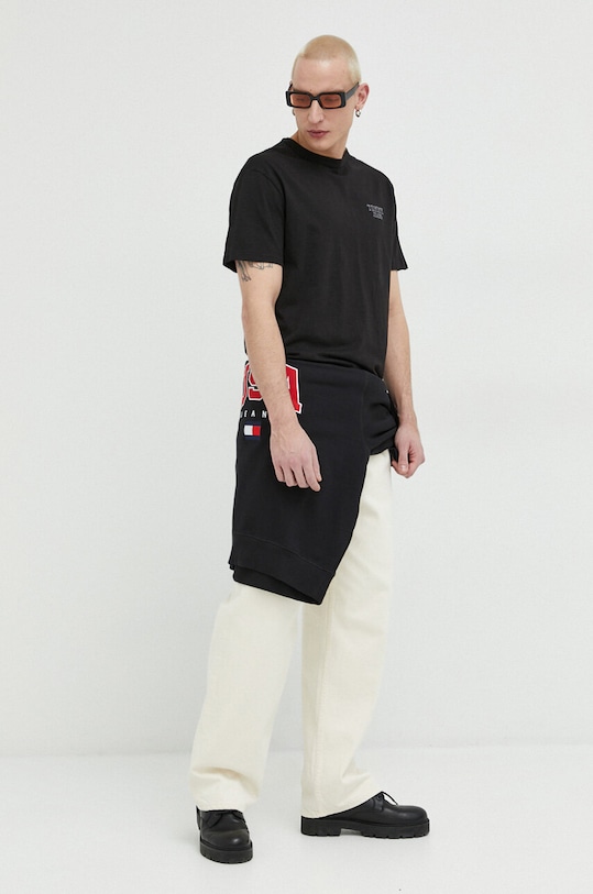 Tommy Jeans felső DM0DM16362.PPYX fekete SS23