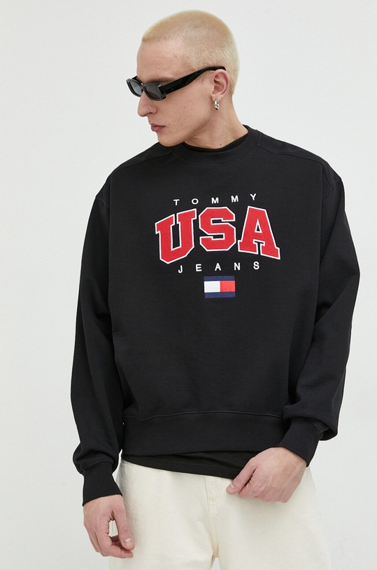 Tommy Jeans felső fekete DM0DM16362.PPYX